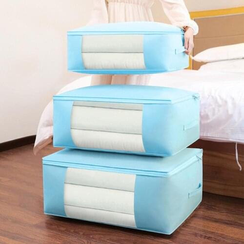 Home Quilt Storage Bag Non-woven Dust-proof Large Capacity Clothes Organizer