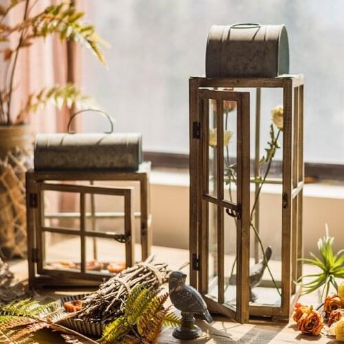 Fjsmjnyqm Decorative Wooden Candlesticks