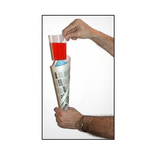 Comedy Glass In Paper Cone Cup Comedy Stage Magic Tricks Illusion Pouring Does Not Leak Cup Magie Props,Toys,Gadget,Joke