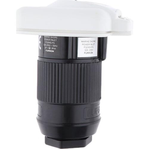 32A 250V Marine Shore Power Inlet Square Socket For Boat Yacht RV Motorhome