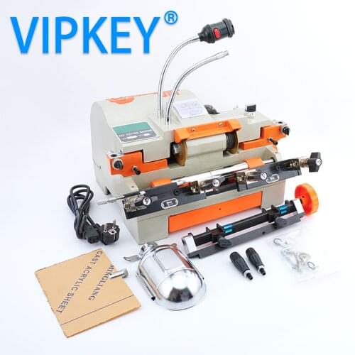Double head Duplicating Car Auto key Cutting Machine horizontal machine For House Door Key Duplicated Machine