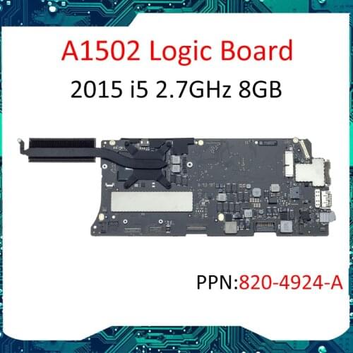 661-02355 For MacBook Pro 13" A1502 Early 2015 Logic Board 8GB i5 2.7GHz CPU MF839 motherboard