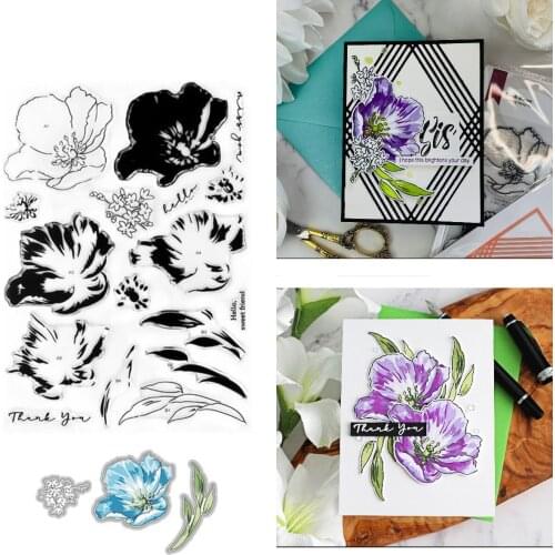Fresh Bloom Metal Cutting Dies Stamps Scrapbook Diary Secoration Embossing Stencil Template Diy Greeting Card Handmade 2021