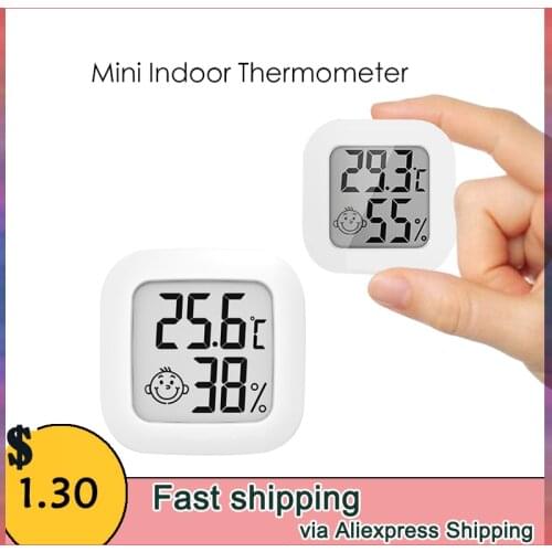 Mini Indoor Thermometer Digital LCD Temperature Sensor Humidity Meter Thermometer Room Hygrometer Gauge