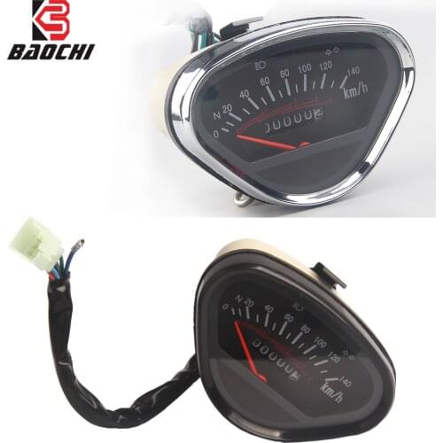 Motorcycle Odometer Meter Gauge Backlight Indicator LCD Display Black For Retro Honda DAX 70 Monkey Jialing 70 Moto Accessories