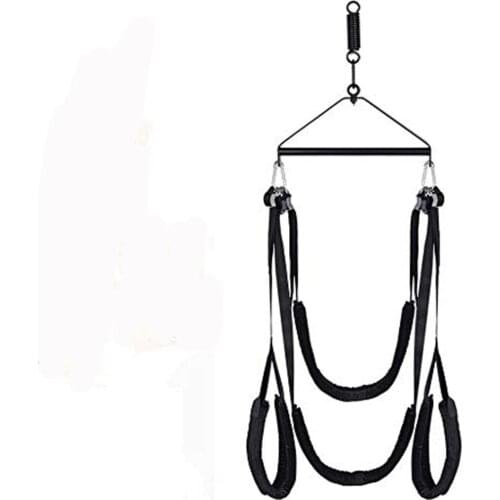 Adult Indoor Swing Set Indoor Swing with Adjustable Soft Straps Holds up to 800 lbs swing and tripod bracket +spring + nut plug