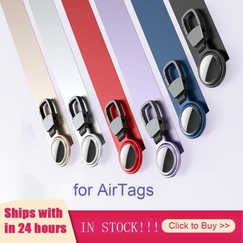 2021 NEW For AirTag Metal Case Protecto With Keychain Metal Magnetic Shockproof Anti Scratch Fall Protect Shell Cover For AirTag