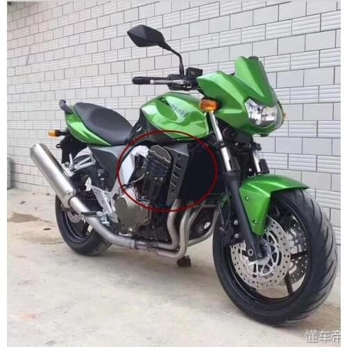 For Kawasaki Z750 2004 2005 2006 2007 Motorcycle Fairing Radiator Side Cover Cowl Protector Gloss Black sliver ABS Z 750