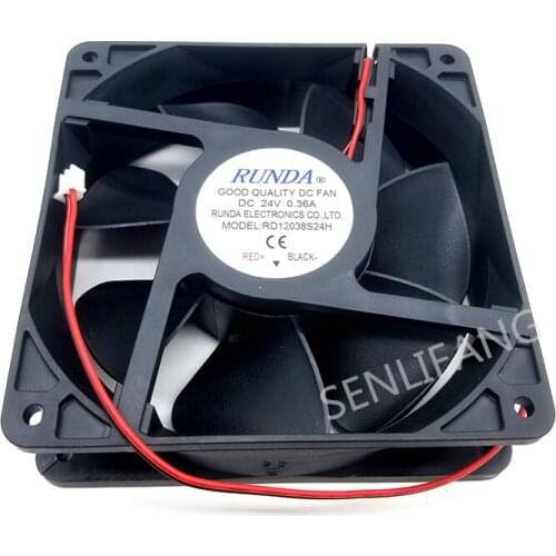 Genuine new for RD12038S24H 24V 0.36A 12038 12cm Motor protection cooling