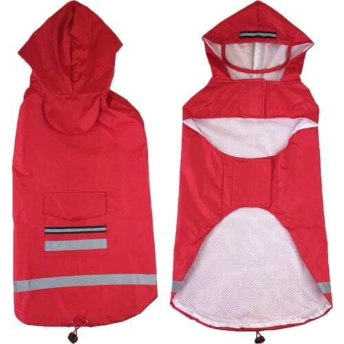 2018 New Large Dog Raincoat Clothes For Big Dogs Outdoor Coat Waterproof Clothing Golden Retriever Labrador Pet Rain Jackets