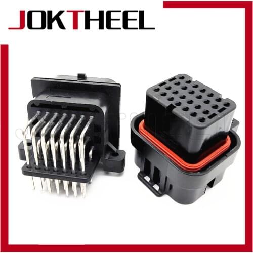 1 set TE AMP SUPERSEAL 1mm 26 Pin way sealed electrical female male PCB pin connector computer ECU plug 3-1437290-7 9-6437287-8