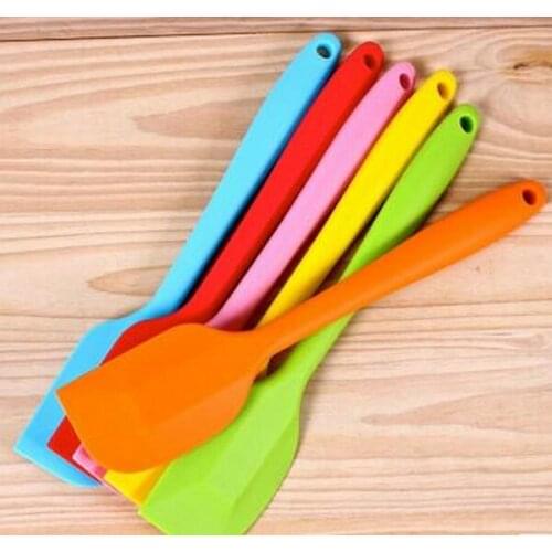 100pcs/lot, High Quality Large Size 28.5cm Kitchen Cake Scraper Premium Silicone Spatula Baking Bakeware Tool