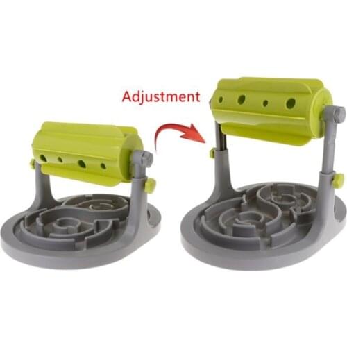 Pet Dog Puppy Leakage Food Puzzle Interactive Toy Feeding Dispenser Adjustable Height Slow Roller Feeder B2QB