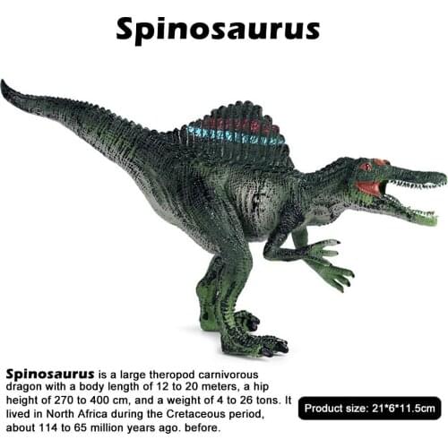 Spinosaurus Figure Static Spinosaurus Toy Dinosaur Model Hollow Animals Figure Collector Toy Children Learning Toy