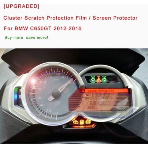 [UPGRADED] For BMW C650GT 12-2016 Cluster Scratch Protection Film Screen Protector Blue Light Ultraviolet-proof Explosion-proof