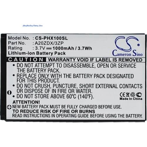Cameron Sino High Quality 1000mAh Battery A20ZDX/3ZP for Philips Xenium T129, Xenium X100, Xenium X325