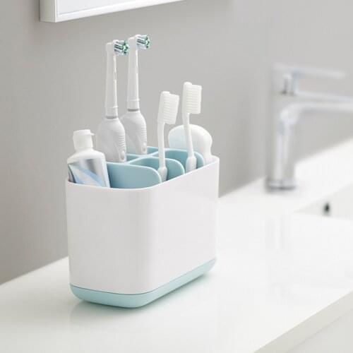 High Quality Toothbrush Storage Box Bathroom Storage Rack Thick Toothbrush Compartment Tray Box Soap Box Bath Bottle