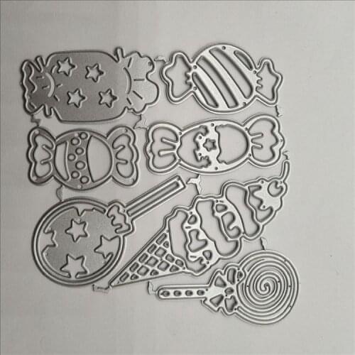 1PC Metal Cutting Dies Lollipop Die Candy Frame Set Cut Stencil Scrapbooking Embossing Christmas Craft Stamps And Dies Tools