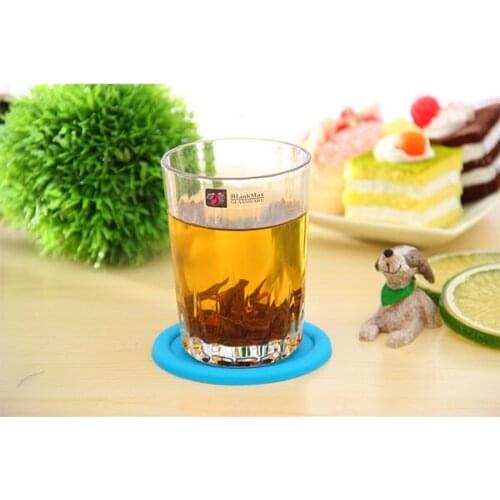 1000pcs/lot Silicone Button Coasters Cup Coaster Table Tea Mug Cushion placemat Cup Coaster Mat Pad Drinks holders 5 colors