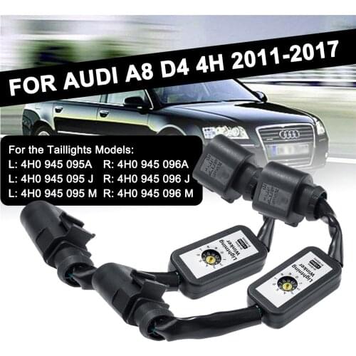 2pcs Dynamic Turn Signal Add-on Module Wire Harness LED Taillight Indicator Left & Right Tail Light For Audi A8 D4 4H 2011-2017
