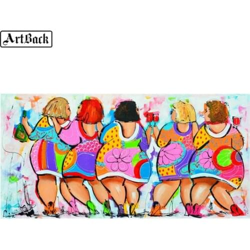 5d diy diamond painting cross stitch fat color woman full square / round drill 3d diamond embroidery watercolor pattern