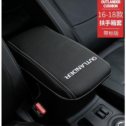 Car Central armrest box 3D design Artificial Leather cover accessories for Mitsubishi Outlander 2013--2020 Car-Styling