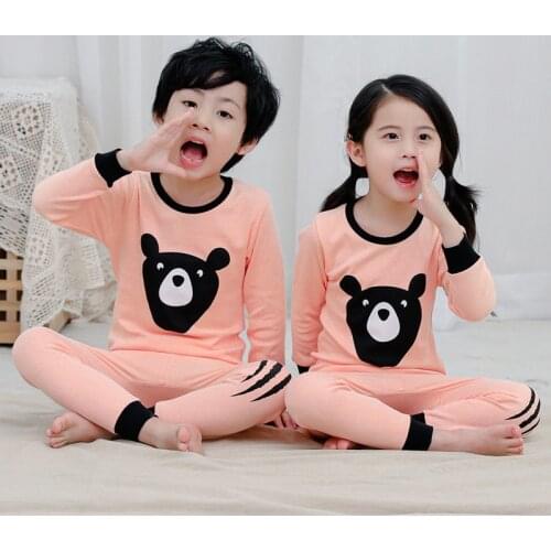 Kids Pajamas Children Sleepwear Baby Pajamas Sets Boys Girls Animal Pyjamas Pijamas Cotton Nightwear Clothes Children Clothing