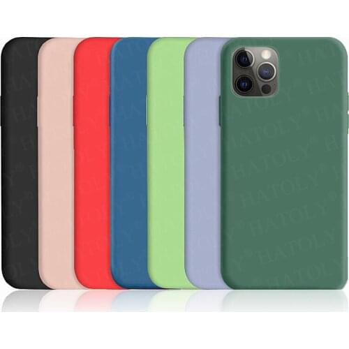 For iPhone 13 12 11 Pro Max Case Cover iPhone 13 12 Mini XR XS 6S 7 8 Plus Liquid Silicon Soft TPU Shockproof Bumper Phone Case