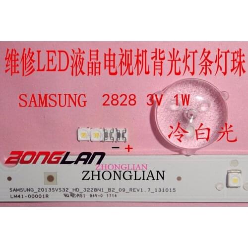 For SAMSUNG LED TV 150PCS Application Backlight Flip-Chip 3255 1.5W 3V 2828 Cool white LED LCD TV Backlight SPBWH1322S1KVC1BIB