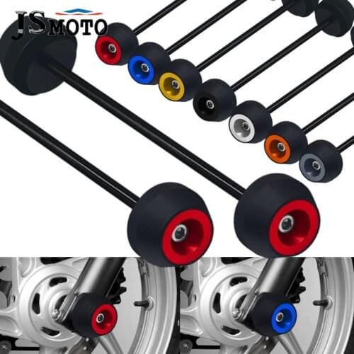 For SUZUKI GSXR1000 GSXR GSX-R 1000 GSX-R1000 2007-2016 Motorcycle Front & Rear Wheel Fork Axle Sliders Cap Crash Protector Kit