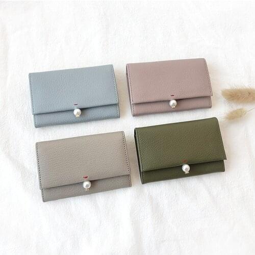 Women Small Purse Genuine Leather Lady Mini Kawaii Wallet Cute Coin Pouch Small Clutch Square Girl Card Holders