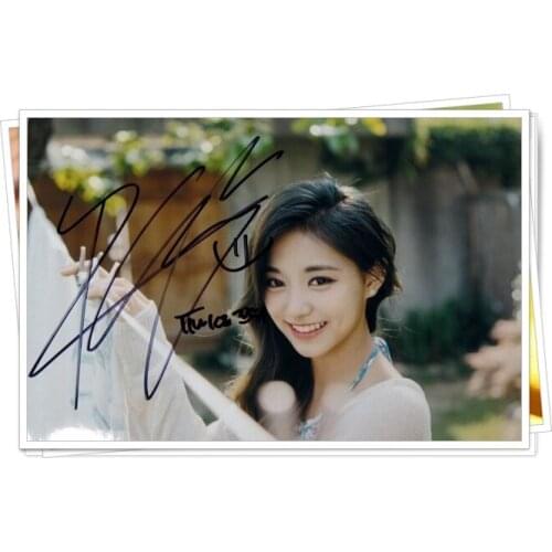 TWICE Tzuyu autographed signed original photo 4*6 inches collection freeshipping 07.2016 09
