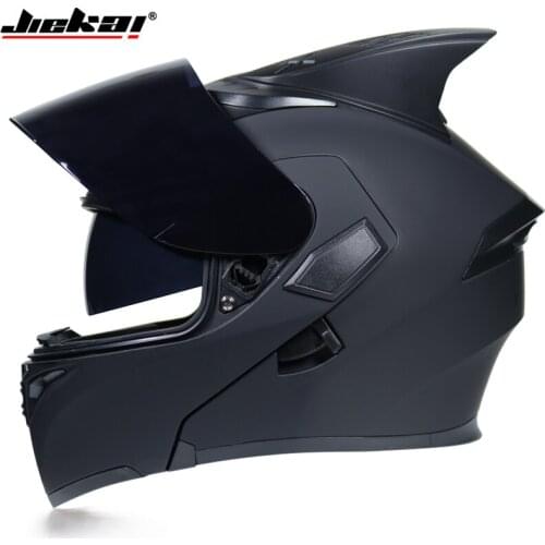 JIEKAI 902 Motorcycle helmets Double Visors Modular Flip Up helmet DOT approved Full face casque moto racing Motocross helmet