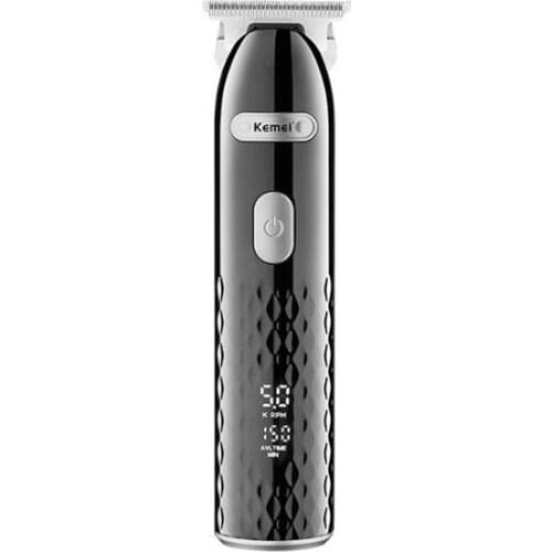 Kemei hair trimmer KM-5038 USB rechargeable hair clipper oil head clipper carving hair line white push gradient LCD 4 speed
