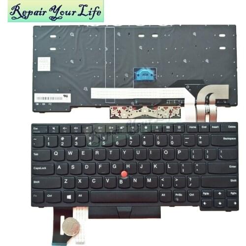 Laptop keyboard us layout for lenovo IBM T480 E480 T480S L480 L380 01YP360 01YP440 SN20P32794 black chicony
