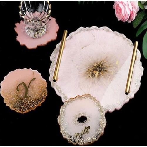 Crystal Epoxy Resin Mold Fruit Plate Tray Casting Silicone Mould DIY Crafts Jewelry Making Tools
