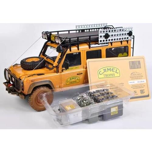 Almostreal 1:18 Land Rover guard 110 camel cup dirty limited edition simulation car model alloy car model collection gift
