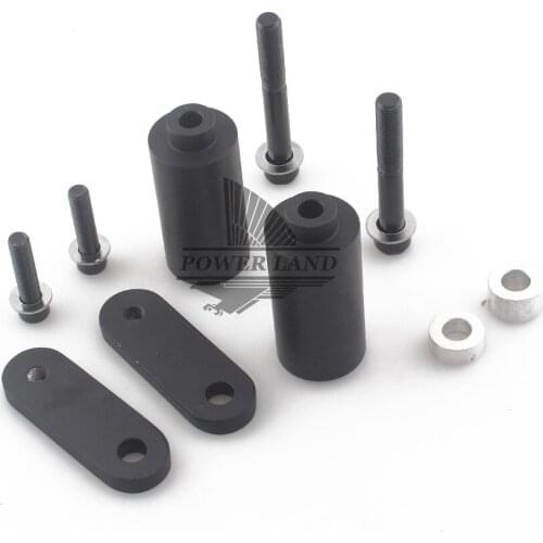 Motorcycle Falling Protector Part No Cut Delrin Frame Slider Anti Crash Frame Caps Black/Carbon Fibre for Honda CBR 1000RR 04-05