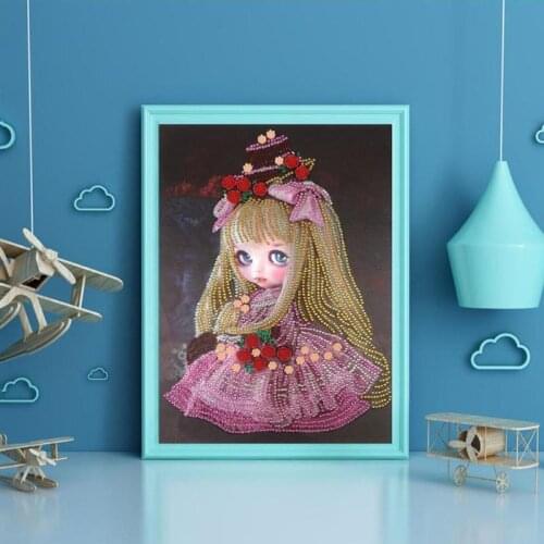 5D DIY Special Shaped Decoration Practical Diamond Painting Girl Cross Stitch Mosaic Craft Kit Decor Home Furnishing Decoration