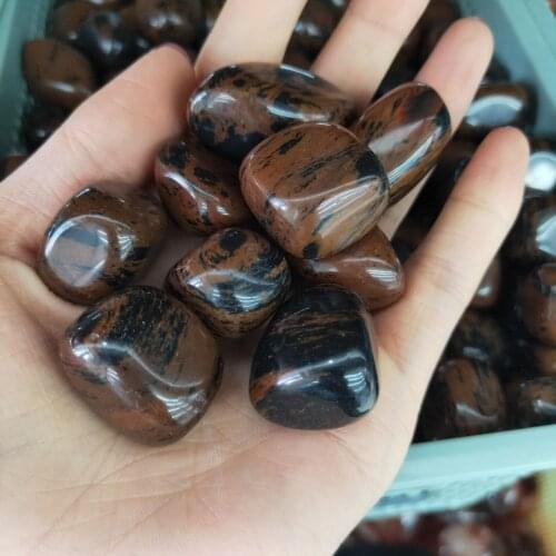 Natural red obsidian tumbled stone Crystal Gravels Aquarium Garden Flowerpot swmming pool