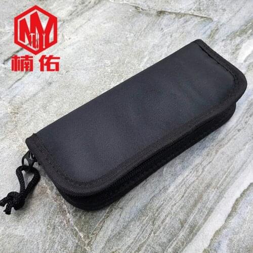 1PC Portable Large Capacity Nylon Storage Bag EDC Pocket Folding Knife Storage Bag Scabbard Outdoor Travel Multifunction Tool