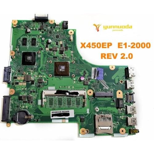 Original for ASUS X450EP laptop motherboard X450EP E1-2000 REV 2.0 tested good free shipping