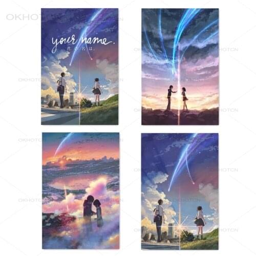 Manga Film Poster Anime Movie Prints Canvas Painting Your Name Poster Kimi No Na Wa Wall Art Pictures Cartoon Home Decoration