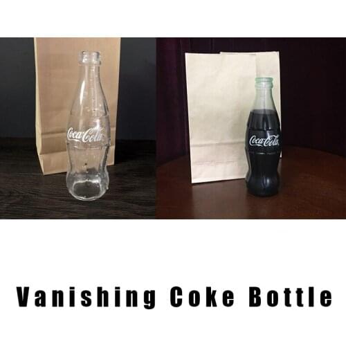 Vanishing Cole Bottle Empty,Coke Stage Close Up Illusions Accessories Mentalism Fun Magic Props Classic Toy Gimmick,Magic Trick