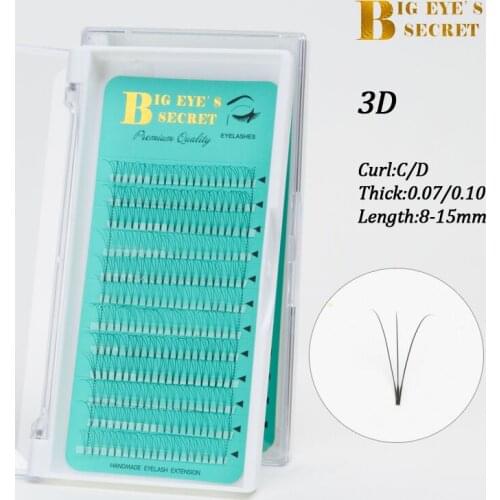 Big eyes secret Premade Volume Fans 2D3D4D5D6D Lash Russian Volume Eyelash Extensions Pre Made Lash Extension Faux Mink Lash