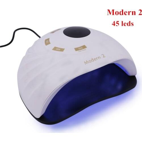 Nail Dryer Machine 120w Fast Drying UV LED Lamp with Timer Button 45pcs Leds Auto Sense Nail Lamp for Nails Polish Gel Curing