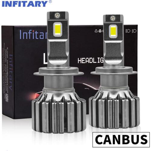 Infitary H7 Led H4 Lamp H1 Car Bulb H11 Fog Lights Canbus 6500K No Error H3 Headlight Hb4 9005 9006 For Auto And Motorcycle NEW