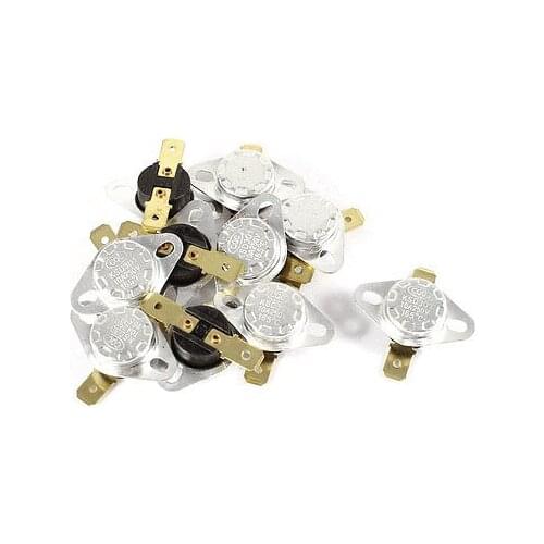 10 x 250V 10A 165 Celsius NC Normal Close Thermostat Temperature Thermal Switch