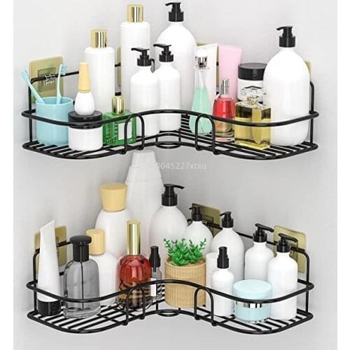 Corner Shower Caddy Shelf Bathroom Shelf Shampoo Holder Wall Mounted Storage Basket Cosmetic Rack Home Organizer Bath Accessory