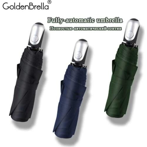 Automatic Folding Umbrella Rain Women Fashion Compact Travel Wind Resistance Rain And Sunny Umbrella For Men Wholesale Price